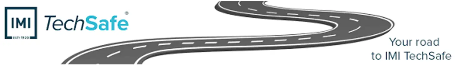 An image of a road with the IMI log showing the route to success