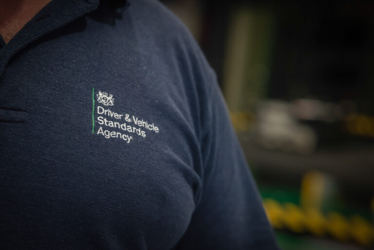 DVSA logo on tshirt