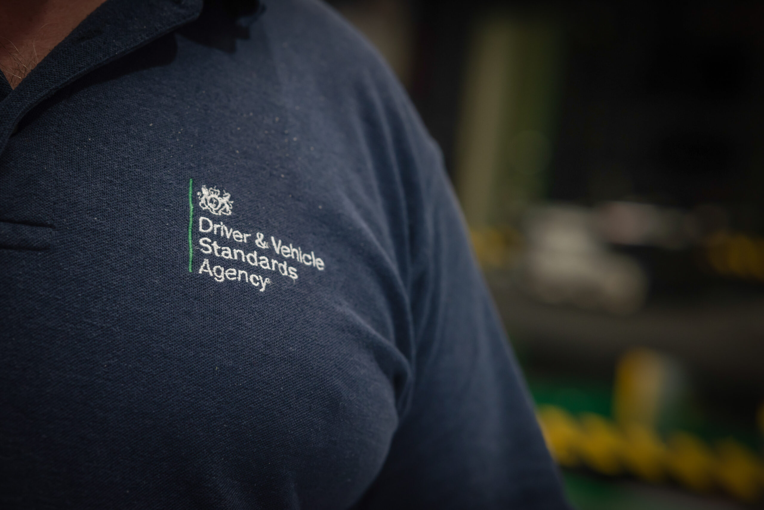 DVSA logo on tshirt